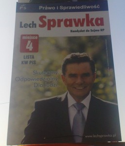 Plakat wyborczy Lech Sprawka