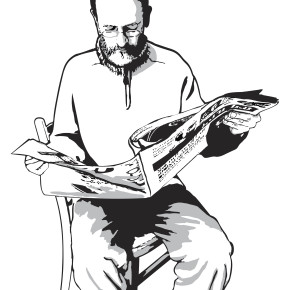 man reading